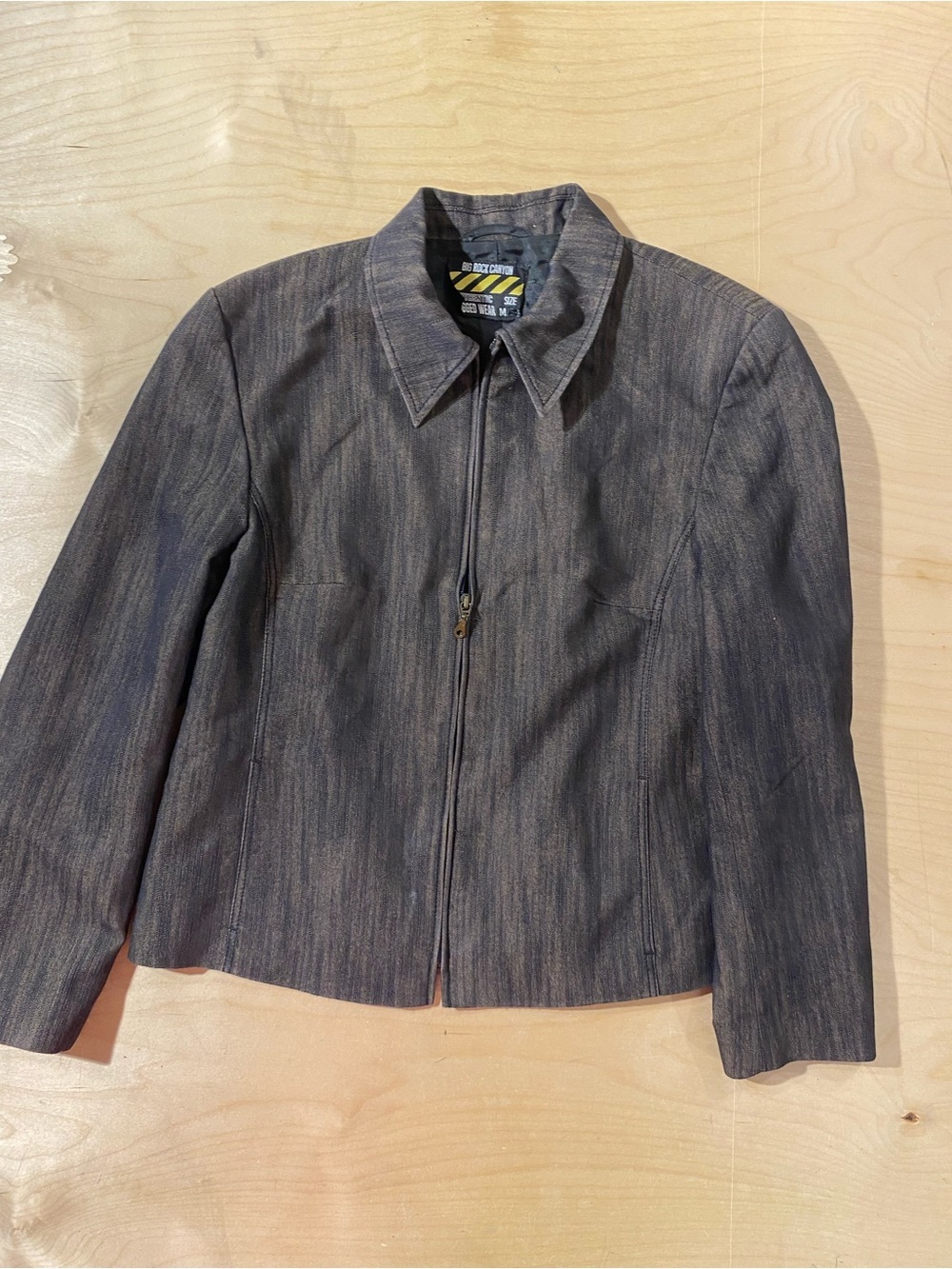 Big Rock Canyon Women’s Dark Gray Zip-Front Jacket Medium (SB)